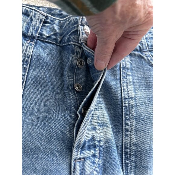 Madewell $158 The Darted Barrel-Leg Utility Jean Blue Irmo Wash Size 31 - Picture 14 of 16